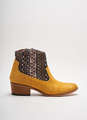 Bottines/Boots jaune SANTAFE pour femme