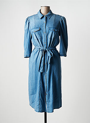 Robe mi-longue bleu K-DESIGN pour femme