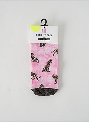Chaussettes rose SOCK MY FEET pour femme