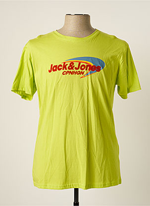 T-shirt vert JACK & JONES pour homme