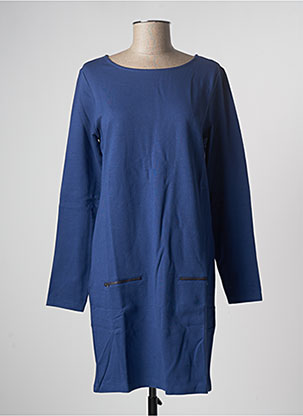 Robe mi-longue bleu BENETTON pour femme