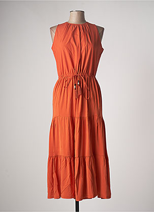 Robe longue orange MAXMARA pour femme