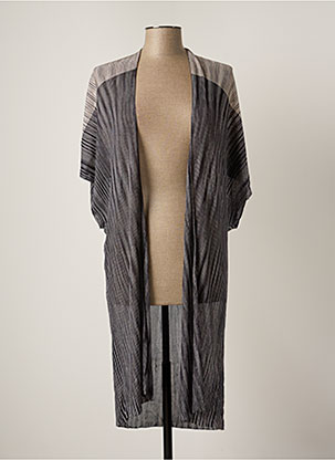 Gilet Manches Courtes Manches Manches Chauves Souris Gris Elena