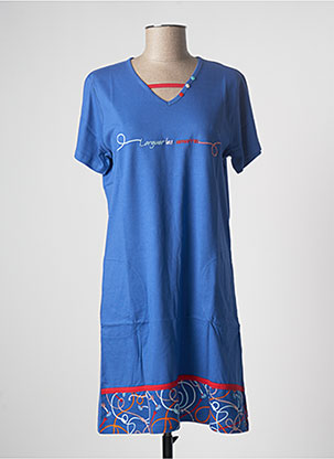 Chemise de nuit bleu ROSE POMME pour femme