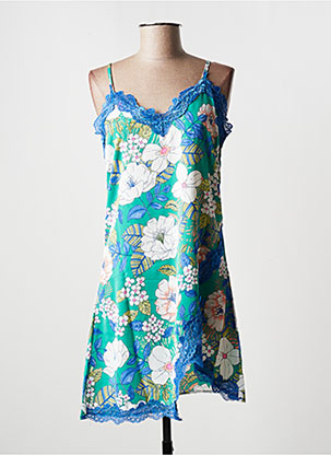 Nuisette/combinette Col V Vert Rose Pomme Femme 2238611-vert00