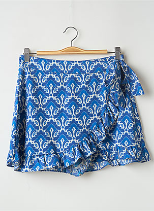 Jupe short bleu ZARA pour femme