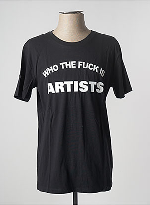 T-shirt noir ARTISTS pour homme