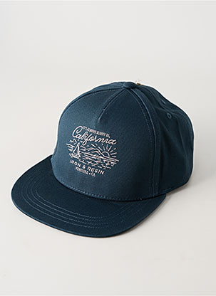 Casquette bleu IRON AND RESIN pour homme