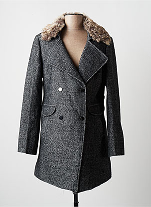 Manteau long gris MADISON pour femme