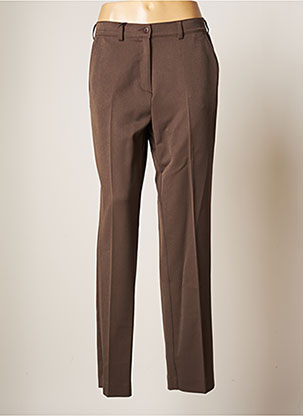 Pantalon droit marron LCDN pour femme