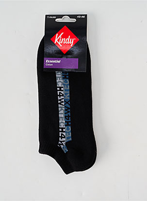 Chaussettes noir KINDY pour homme