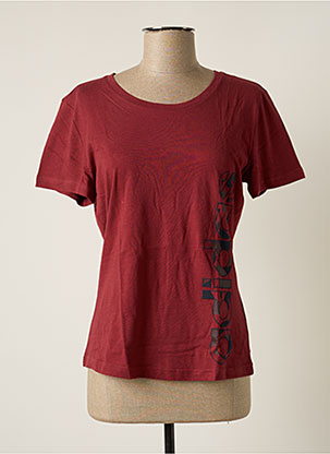 Tee shirt fashion rouge adidas femme