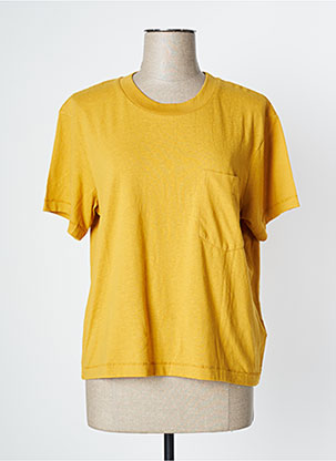 T-shirt jaune AMERICAN VINTAGE pour femme