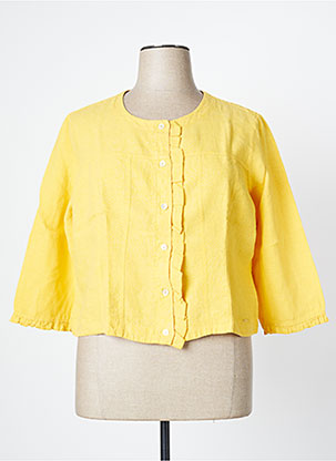 Veste casual jaune MALOKA pour femme