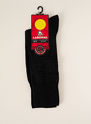 Chaussettes noir LABONAL pour homme