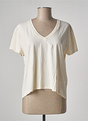 T-shirt beige STUDIO PARISIEN pour femme