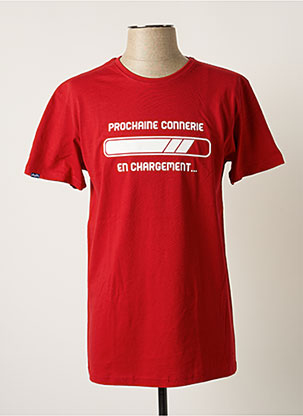 T-shirt rouge AVOMARKS pour homme