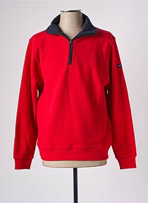 Pull rouge MARINE & CO pour homme