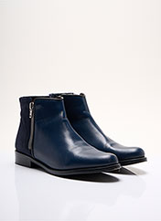 Bottines/Boots Tissage Satiné Bleu Pinto Di Blu Femme 2261382