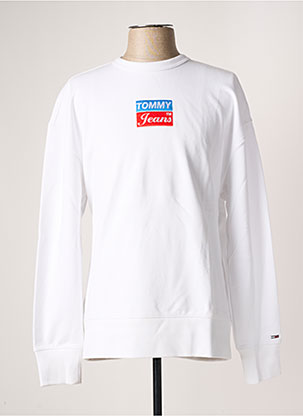 Sweat-shirt blanc TOMMY HILFIGER pour homme