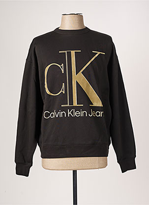 Sweat-shirt noir CALVIN KLEIN pour homme