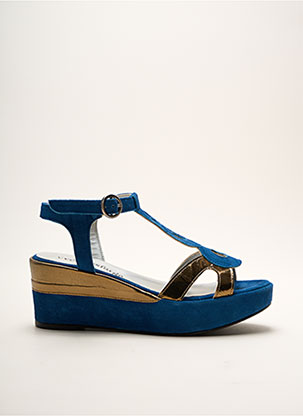Sandales/Nu pieds bleu YVES DESFARGE pour femme
