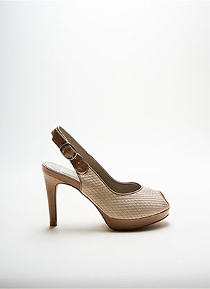 Sandales/Nu pieds beige PERLATO pour femme