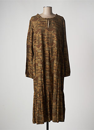 Robe longue marron CREAM pour femme