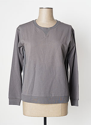 Sweat-shirt gris SANDWICH pour femme