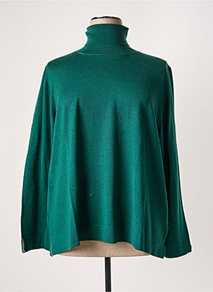 Pull col roulé vert PERSONA BY MARINA RINALDI pour femme