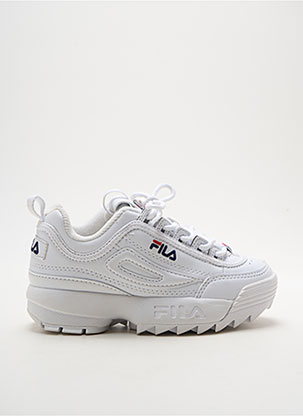 Baskets Matière Lisse Blanc Fila Enfant 2364783-blanc0 Modz