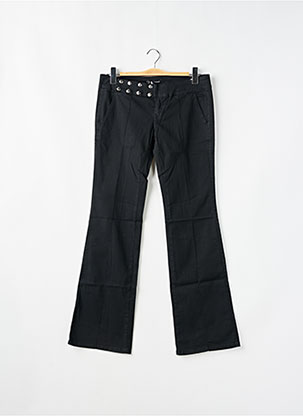 OUTIL PANTALON LAURE “Black Herringbone” Pantalon 7/8 Tissage Popeline Noir Even & Odd Femme - 2291690