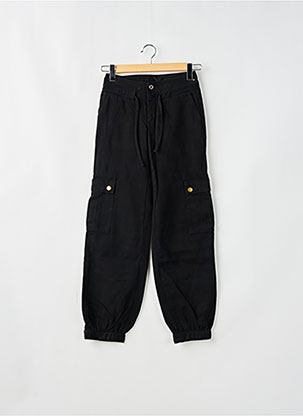 Pantacourt Taille Élastique Noir Chic Batik Femme 2075758-noir00