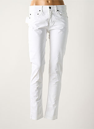Pantalon Slim Tissage Popeline Blanc Breizh Angel Femme 2374360