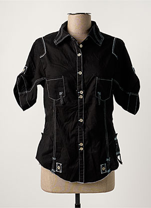 Pantalon Cargo Tissage Popeline Noir Icono Femme - 2150345-noir00