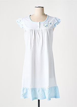 Chemise De Nuit Sérigraphie Blanc Gloria Baroni Femme 2387668