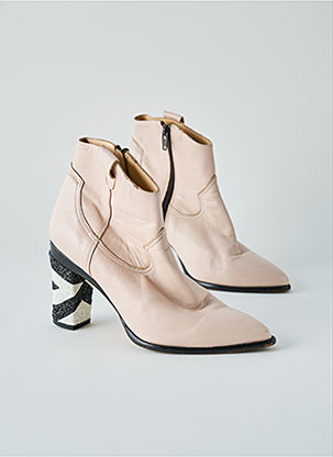 Bottines/Boots Matière Lisse Rose Tanya Heath Femme 2446594