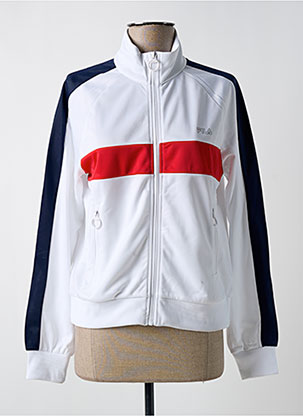 Veste Casual Fila Veste Fille Veste Casual Poches Blanc Fila Femme