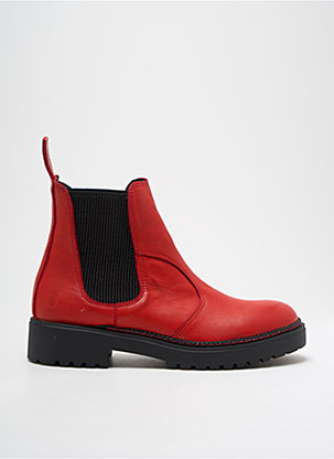 Bottines/Boots Matière Lisse Rouge Bueno Femme 2459339-rouge0 Modz