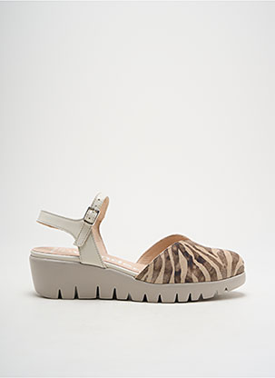 Sandales/Nu Pieds Tissage Satiné Beige Wonders Femme 2462451