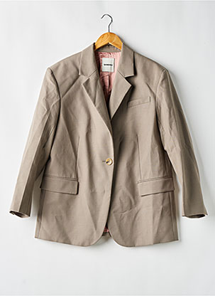 Blazer Sandro Veste Verte Manteau Laine Manteau Franges Sandro En