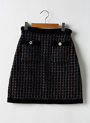 Jupe Courte Poches Noir Sandro Femme 2468136-noir00 Modz