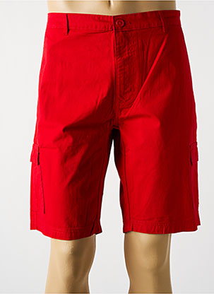 Bermuda Coupe Droite Rouge Hajo Homme 2470907-rouge0 Modz