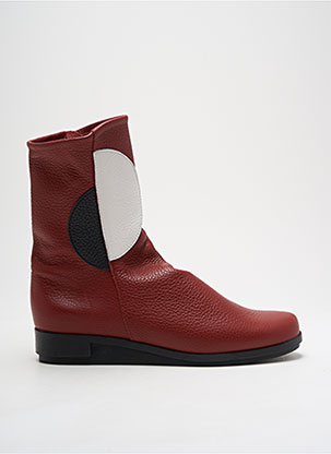 Bottines/Boots Matière Lisse Rouge Arche Femme 2480842-rouge0 Modz