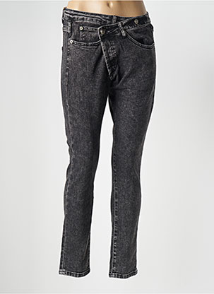 Vêtements Jean Place Du Jour Femme Jeans Coupe Slim Poches Gris X