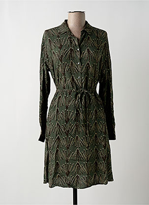 Robe Mi-longue Coupe Évasée Vert La Fee Maraboutee Femme 2444721