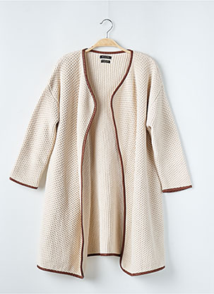 Gilet Manches Longues Stretch Beige Massimo Dutti Femme 2565408