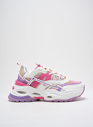 Boots Buffalo Chaussure Rose Baskets Talon Compensé Rose Buffalo - Main Image