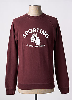 Sweat-shirt Tissage Jersey Rouge French Disorder Homme 2506265