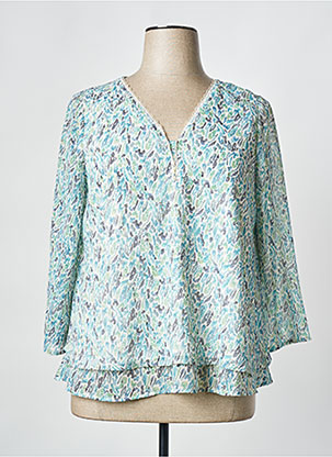 Blouse Imprimé Fantaisie Bleu Christine Laure Femme 2514926